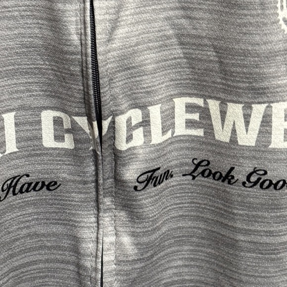 CANARI Cycling Jersey Men's XL Black and White Bicycle Full Zip Top - Picture 4 of 16